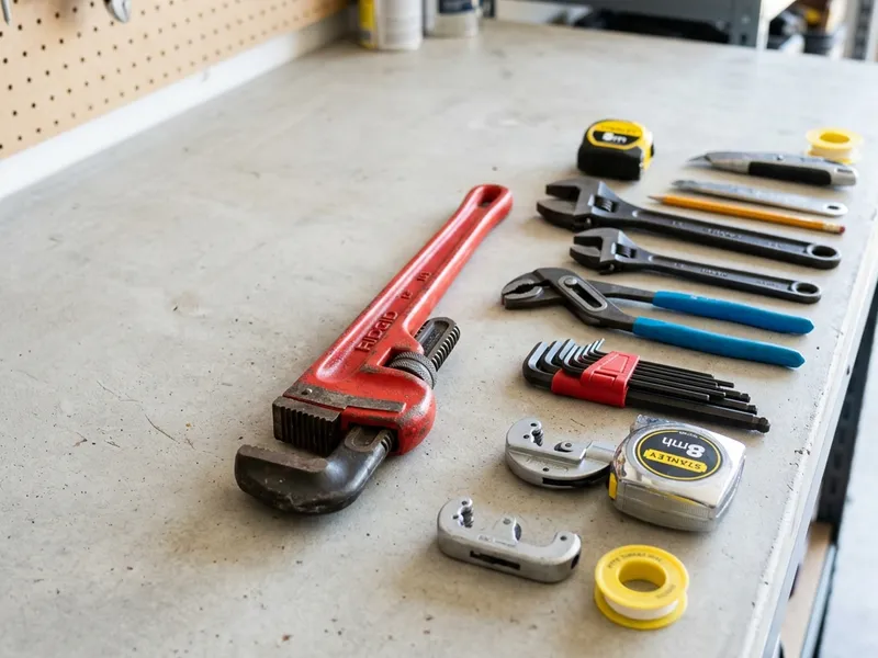 Professional plumbers in South Range, MI equipped with top-tier tools for residential and commercial plumbing services.